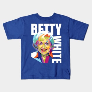 Betty White Pop Art Kids T-Shirt